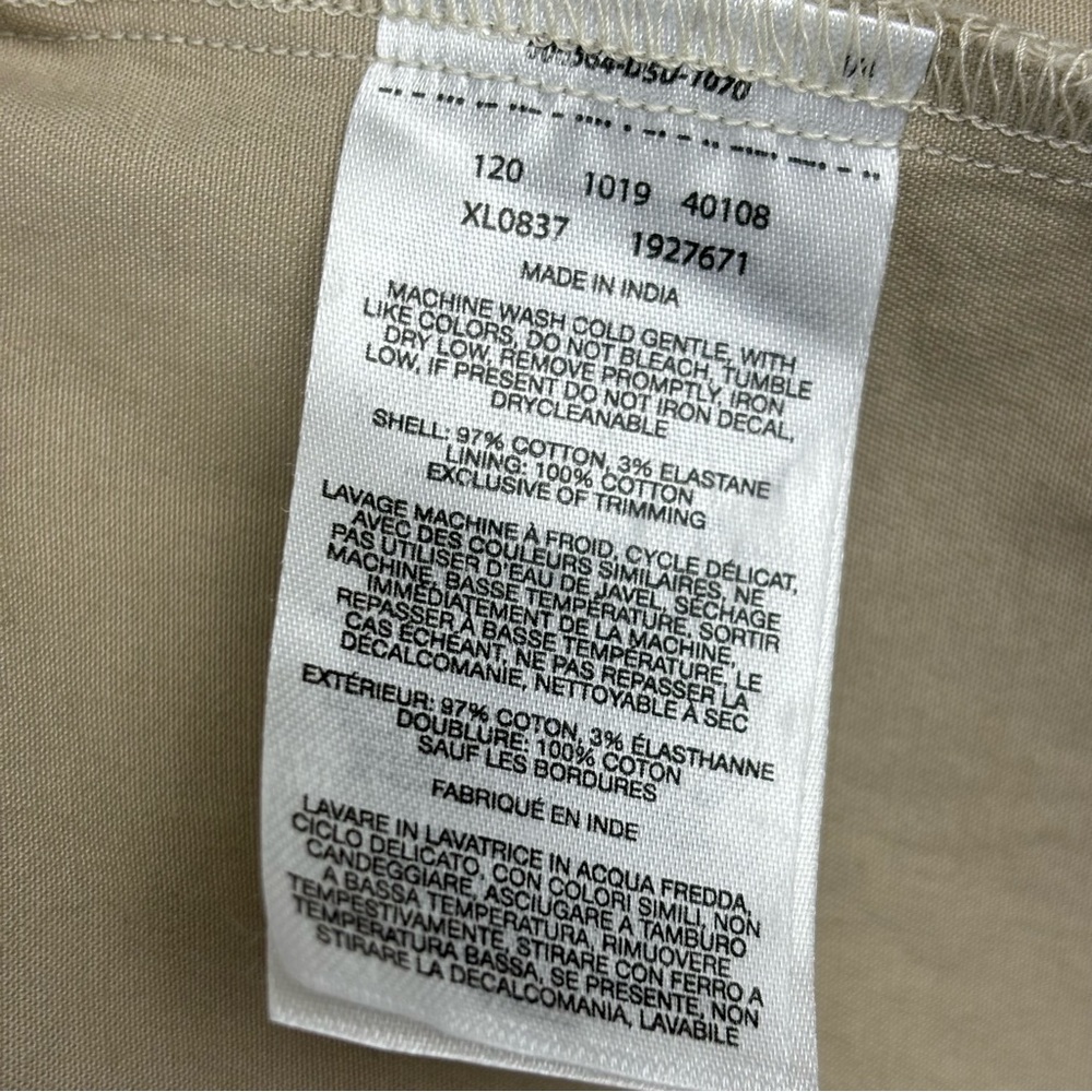 Columbia Jacket Lightweight Windbreaker Waist Drawstring Womens Tan Size Medium - Picture 11 of 11